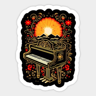 Piano Player Sticker